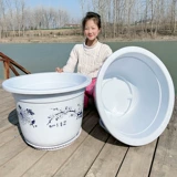 Большой лотос горшок, пористые гидравлические гидравлические зеленые растения с большими пластиковыми пластиками с поры с круглыми фруктовыми деревьями, круглые толстые имитационные керамики