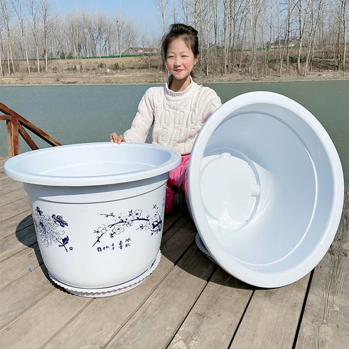 Большой лотос горшок, пористые гидравлические гидравлические зеленые растения с большими пластиковыми пластиками с поры с круглыми фруктовыми деревьями, круглые толстые имитационные керамики