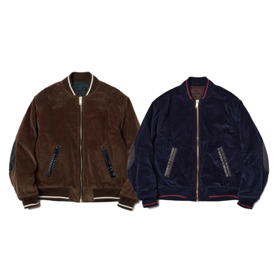 阿部润一灯芯绒复古外套夹克