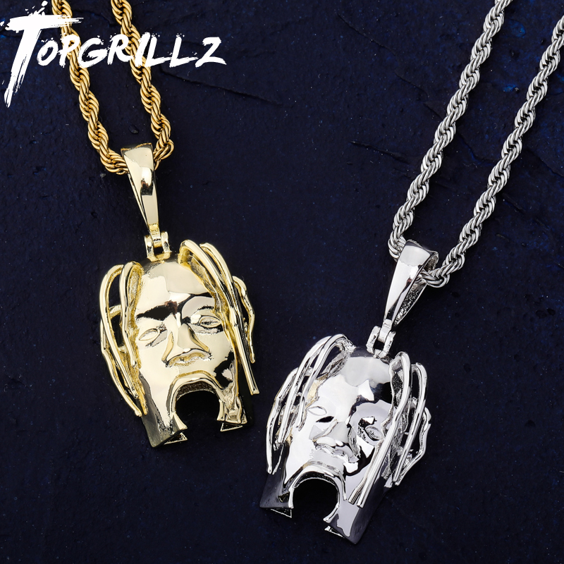 欧美嘻哈歌手Travis scott头像吊坠 ASTROWORLD潮牌珠宝项链饰品