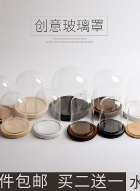 diy防尘罩微景观展示盒永生花