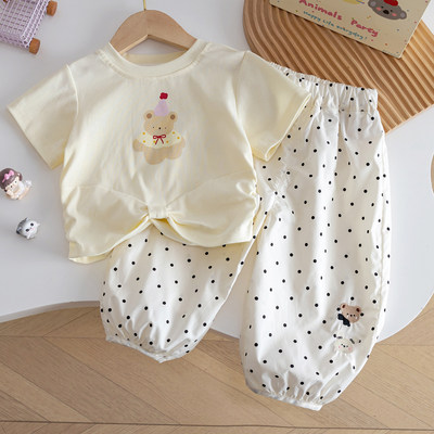 法国mxag女宝宝夏日套装