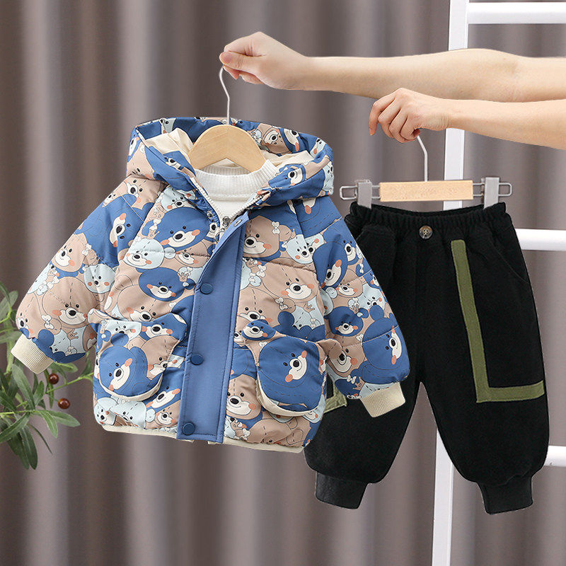 MXAG宝宝棉服套装加绒加