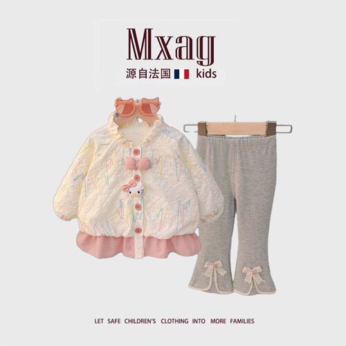 MXAG女童秋装套装2026新款小女孩
