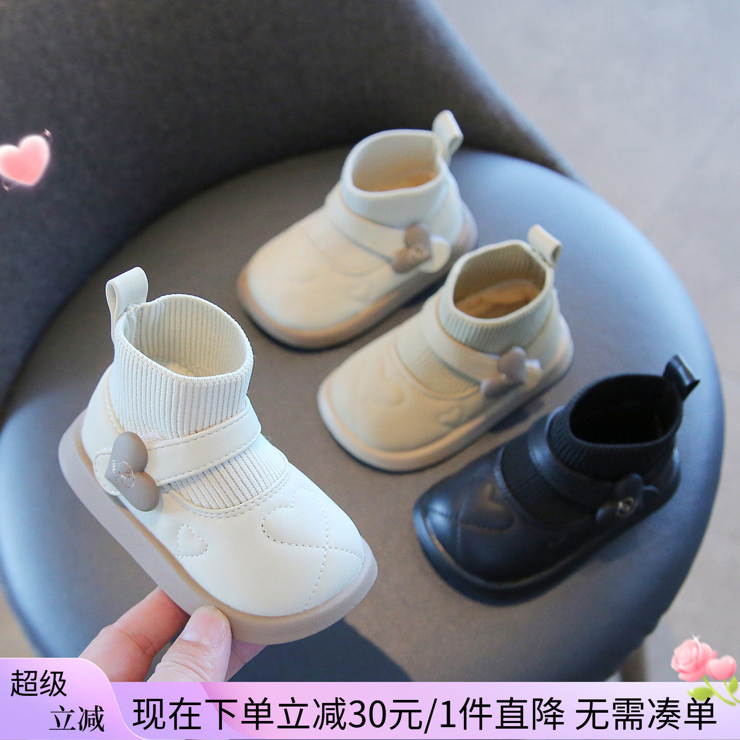 MXAG女宝宝靴子公主秋冬