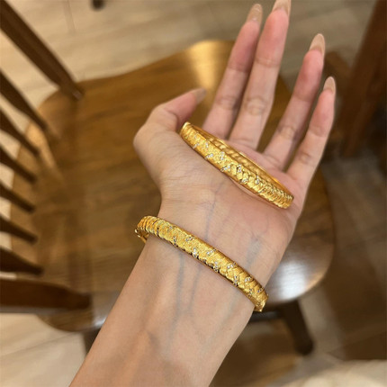 金色精致麦穗手镯女2025新款爆款高级感轻奢小众设计感送女友礼物