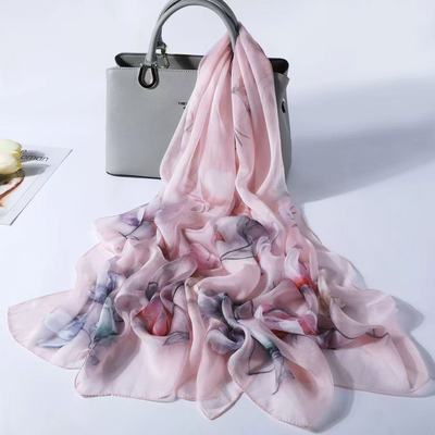 【芳亭幽兰】优柔沙气质时尚丝巾洋气围巾国风高档百搭春秋女士