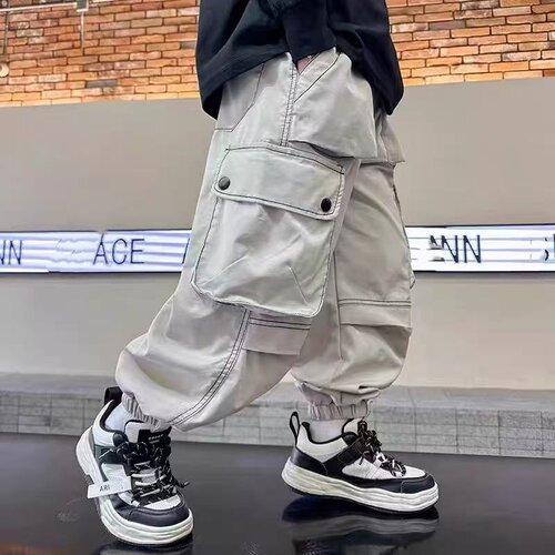 男童纯棉工装裤春秋冬新款帅气