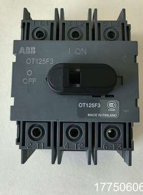 正品进口，隔离开关，OT125F3，3P，125A。没