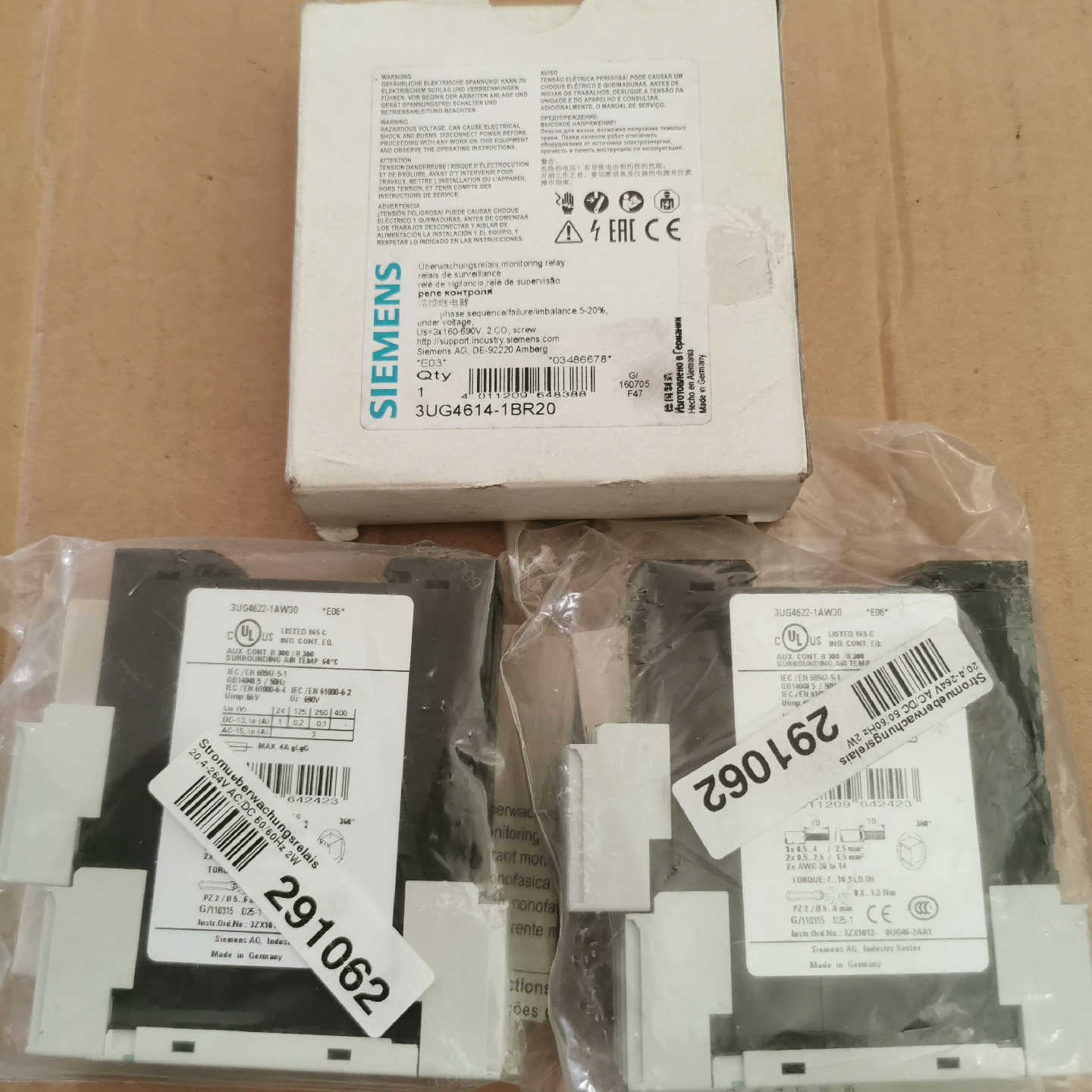 正品3UG4614-1BR20、3UG4622-1AW