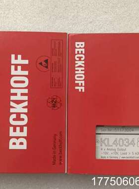 倍福模块KL4034 未使用正品 顺丰包邮 欢迎订货