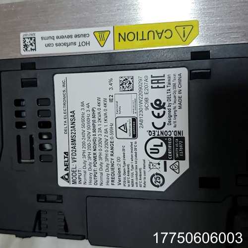 台达MS300变频器  VFD2A8MS23ANSAA  0