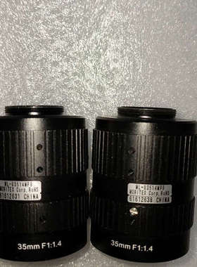 茉莉特35mm镜头ML-U3514MP9,镜片通透，成色9新