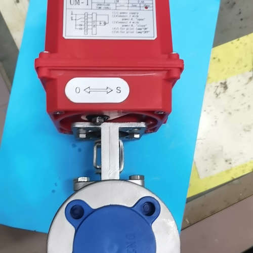 台湾鼎机球阀UM-1电动执行器 220V电动球阀  DN