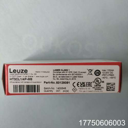 50129391  HT3CL1/4P-M8 劳易测Leuz