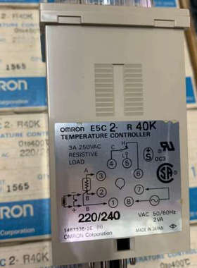 OMRON圆面温度控制器E5C2-R40K，保证正品