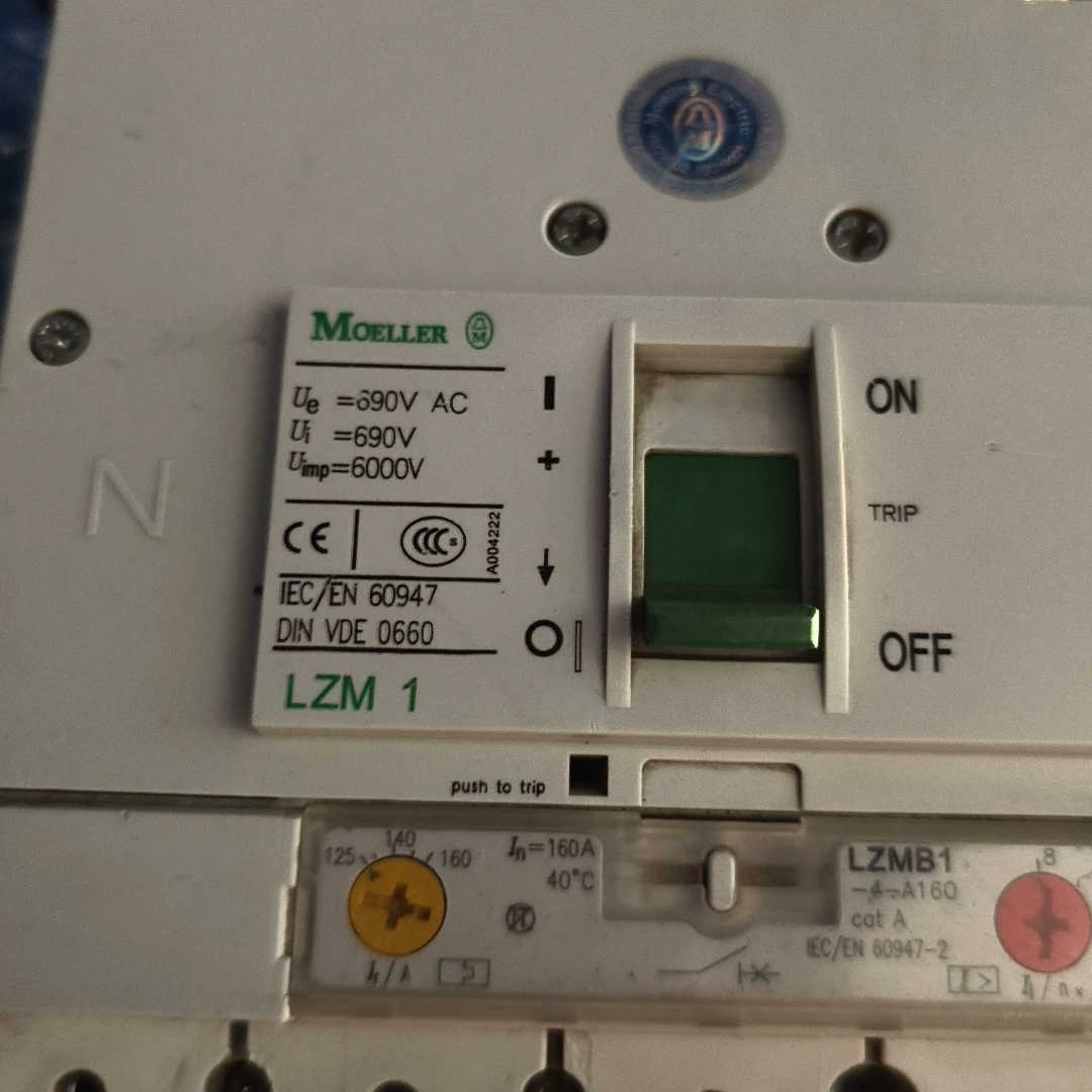 穆勒断路器LZM1，正品，型号LZM1-160A，3P，