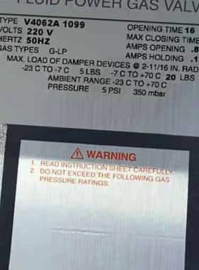 霍尼韦尔V4062A 1099液压执行器，220V，50Hz