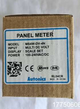 奥托尼克斯Autonics面板表，型号MS4W-DV-4