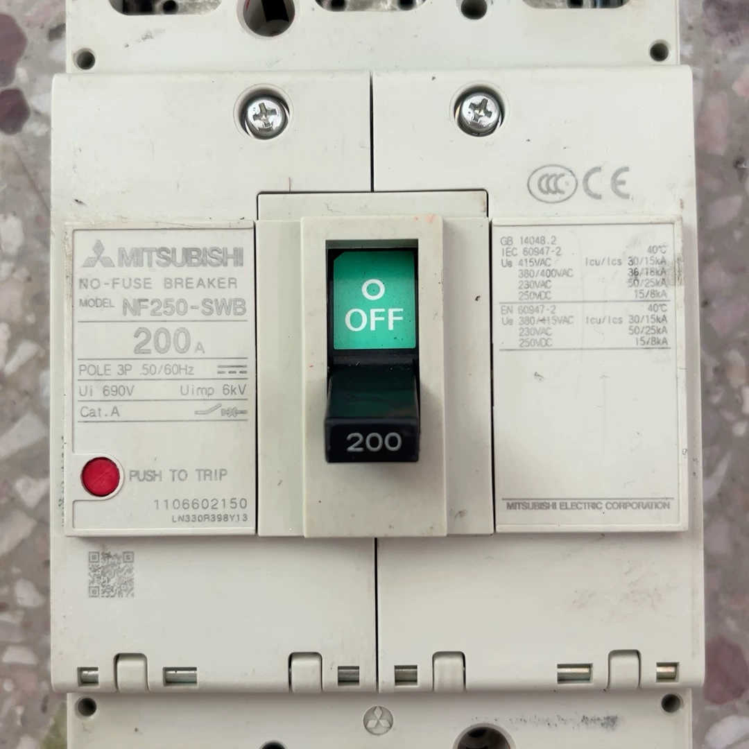 三菱开关,型号:NF250-SWB+200A