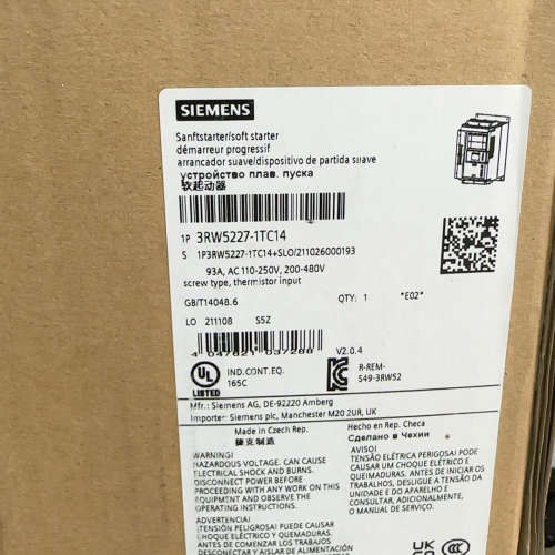 软起动 3RW5227-1TC14 正品