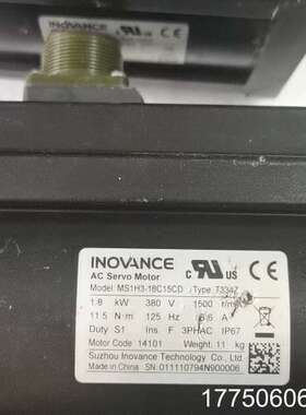 汇川INOVANCE伺服电机MS1H3-18C15CD-T3
