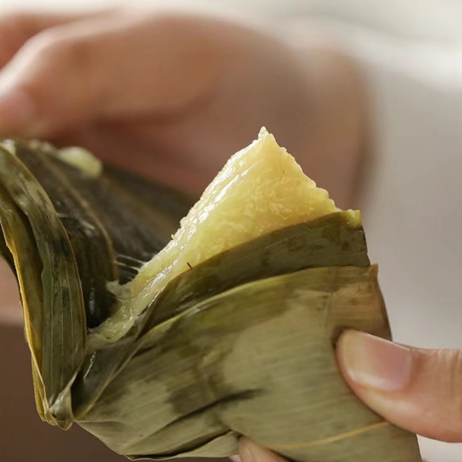 周小妮 清水粽 桂花粽 五常糯米小白粽子素粽(配红糖+黄豆面)