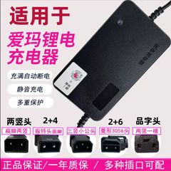适用于爱玛电动车充电器原厂品质48v28ah16ah20ah2艾玛原装锂电池