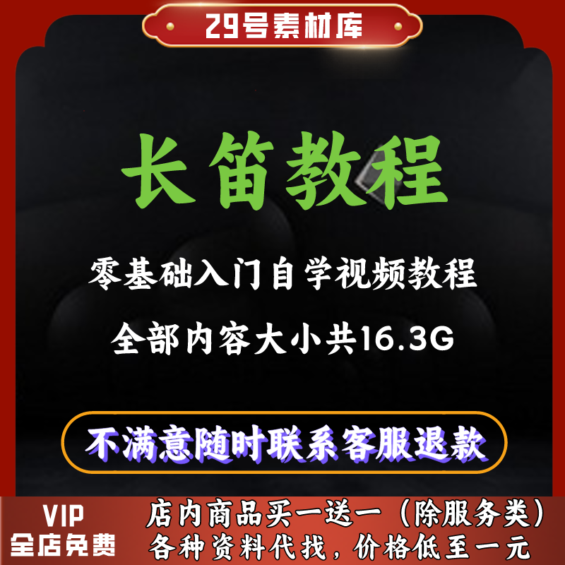 长笛视频教程 零基础自学初学长笛入门到精通教学课程大全网盘