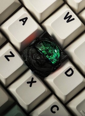 个性键帽单个树脂太空狗非透光黑色 esc客制化机械键盘单个键帽