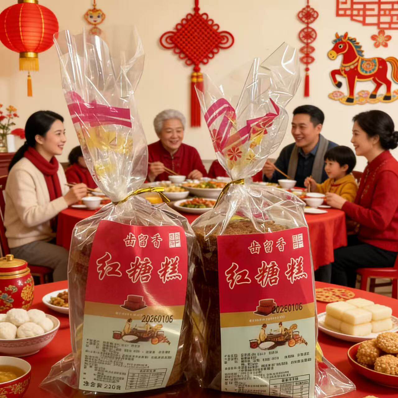 高档包装红糖糕 精选惠州观音阁黑糖 葡萄糖浆 糕粉 软绵Q弹嚼劲