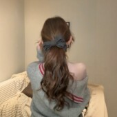 优雅2026新款 一眼就喜欢 蝴蝶结香蕉夹精致设计感后脑勺抓夹韩版