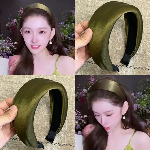 艺术生系列~花三三同款2026新款宽边发箍高颅顶百搭头箍气质发饰