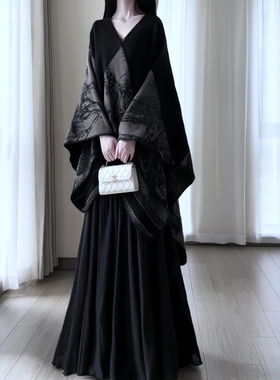 谁家民国风千金！！高级质感披肩百搭气质复古斗篷轻奢披风秋冬款