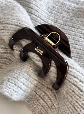 多发量入秋级气质咖南瓜抓夹时髦girl～新款美拉德高级感法式发夹