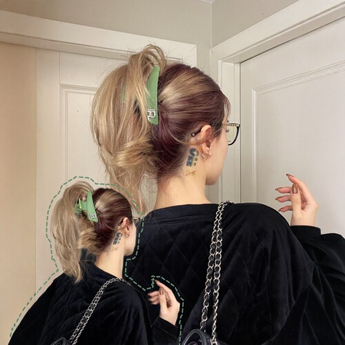 翠玉法式气质抓夹高级感鲨鱼夹