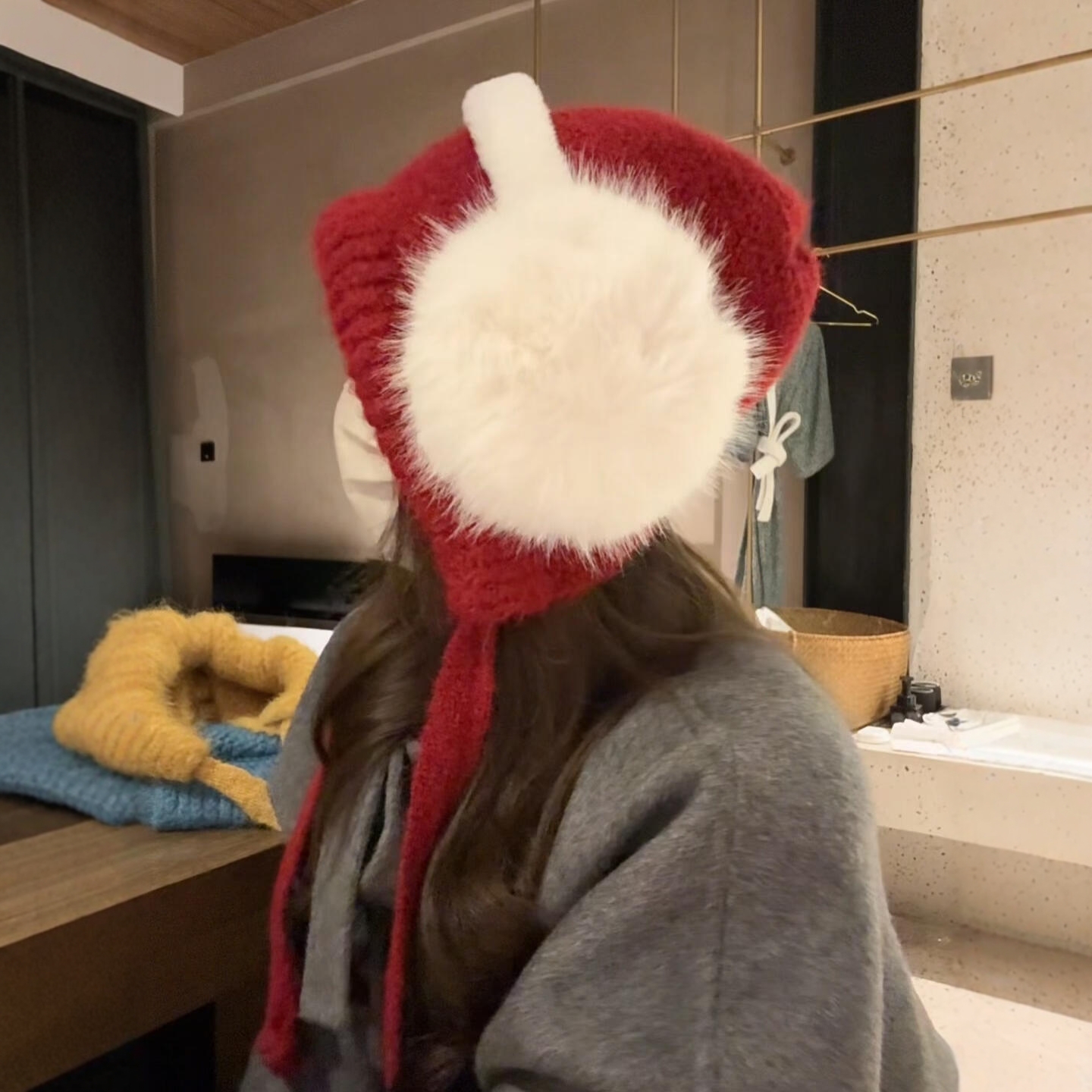 可爱毛线帽保暖防寒帽子女氛围感