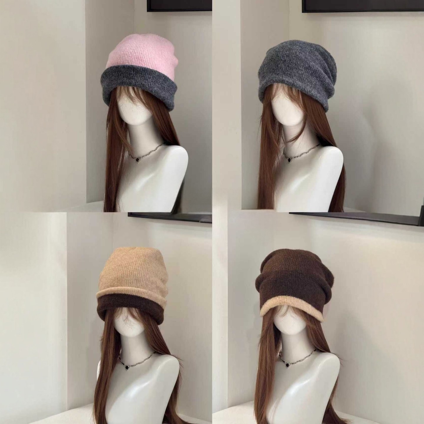 冬季保暖针织冷帽秋冬韩系毛线帽