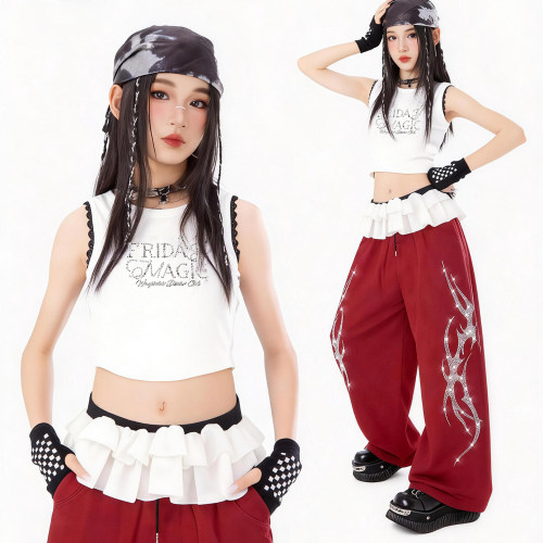 顽皮尼莫女童爵士舞时髦演出服