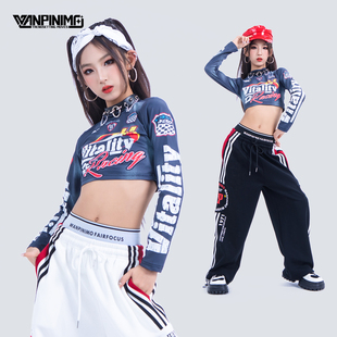 顽皮尼莫爵士舞女童服装 秋冬女团甜酷jazz街舞走秀时髦潮酷演出服