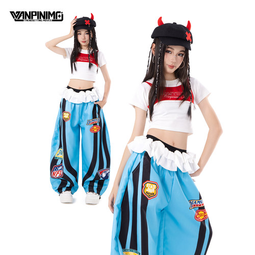 顽皮尼莫女童爵士舞演出服套装