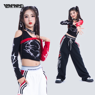 顽皮尼莫爵士舞女童服装 女团甜酷jazz街舞走秀时髦潮酷演出服秋冬