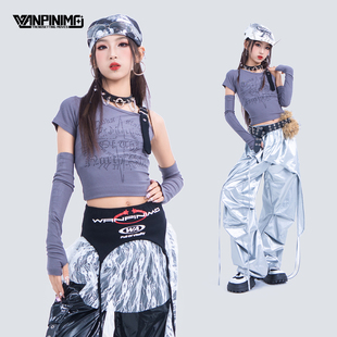 顽皮尼莫秋冬女团甜酷jazz爵士舞女童服装 街舞走秀时髦潮酷演出服