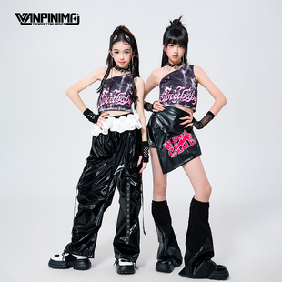 甜酷風舞臺服兒童街舞jazz時髦演出服 頑皮尼莫少兒爵士舞女童服裝