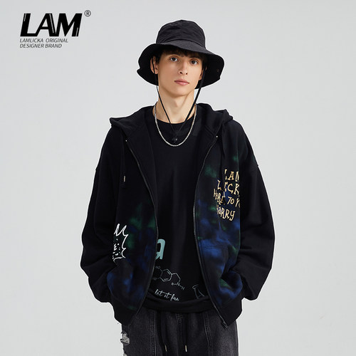 LAMLICKA情侣款开衫拉链卫衣