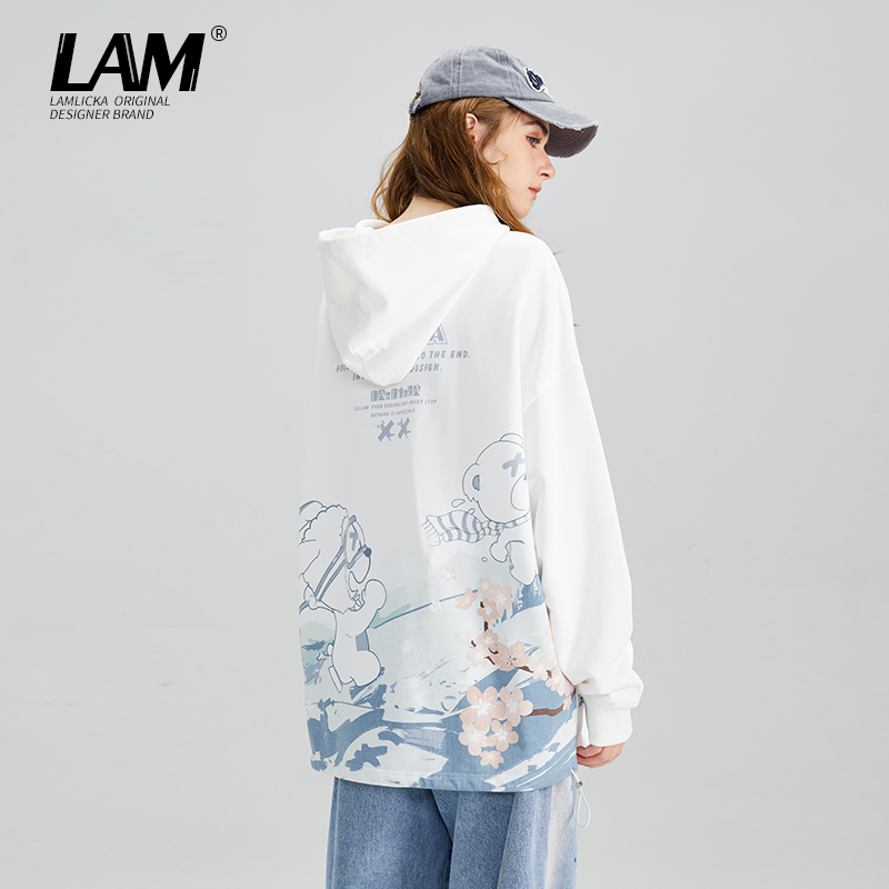 LAMLICKA情侣休闲宽松套头卫衣潮