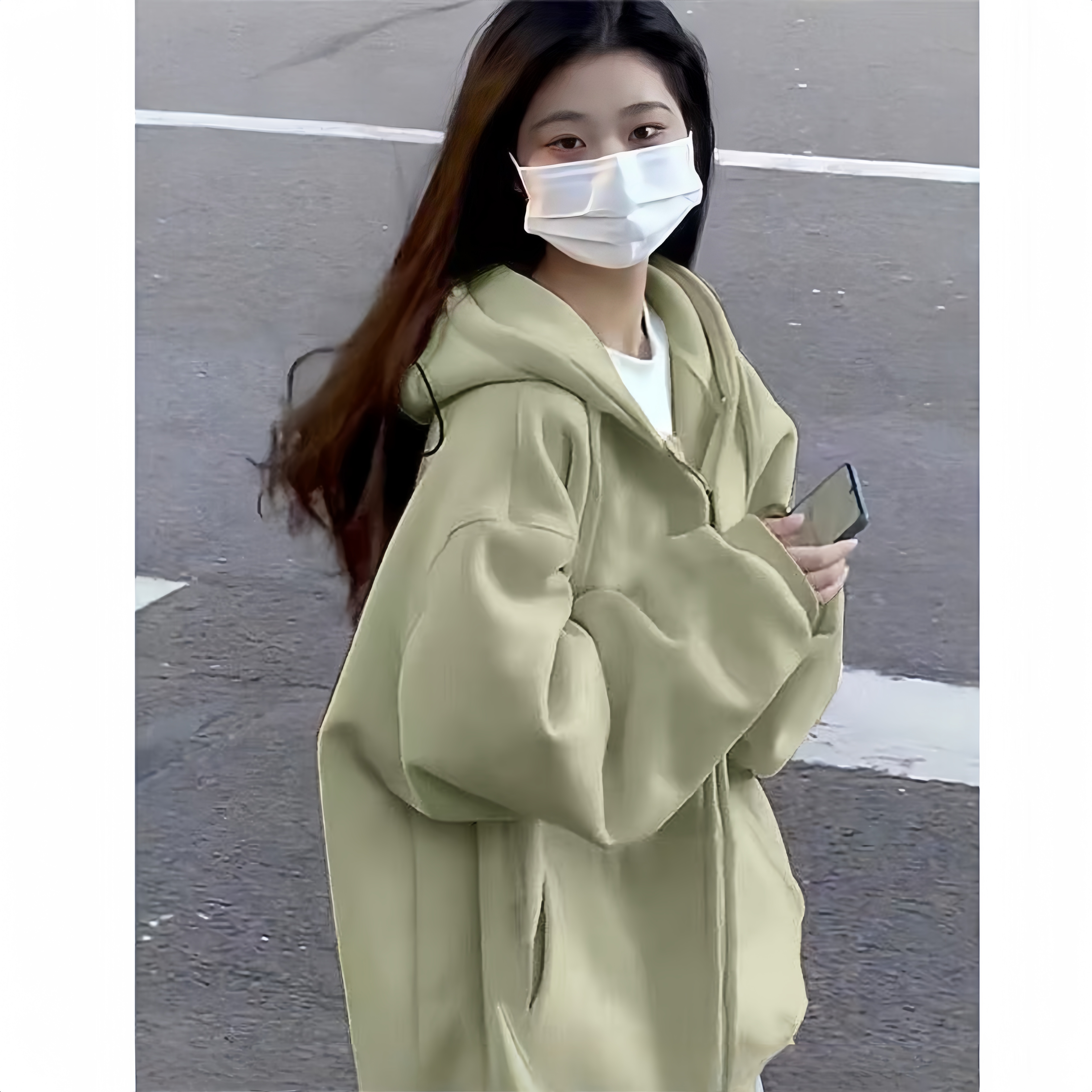 美式复古街头加绒加厚连帽卫衣