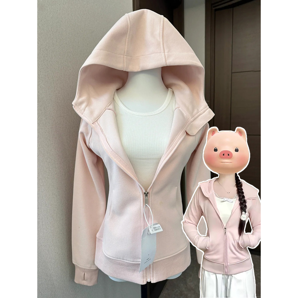 十三行高端货纯棉面修身卫衣外套