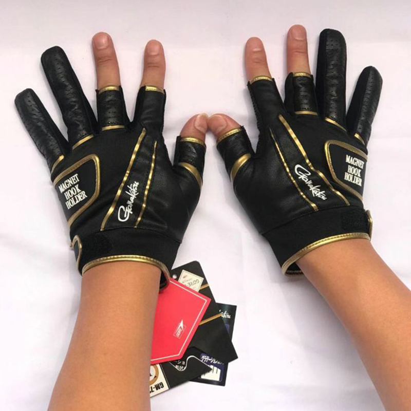 新款伽玛防晒透气3指钓鱼手套