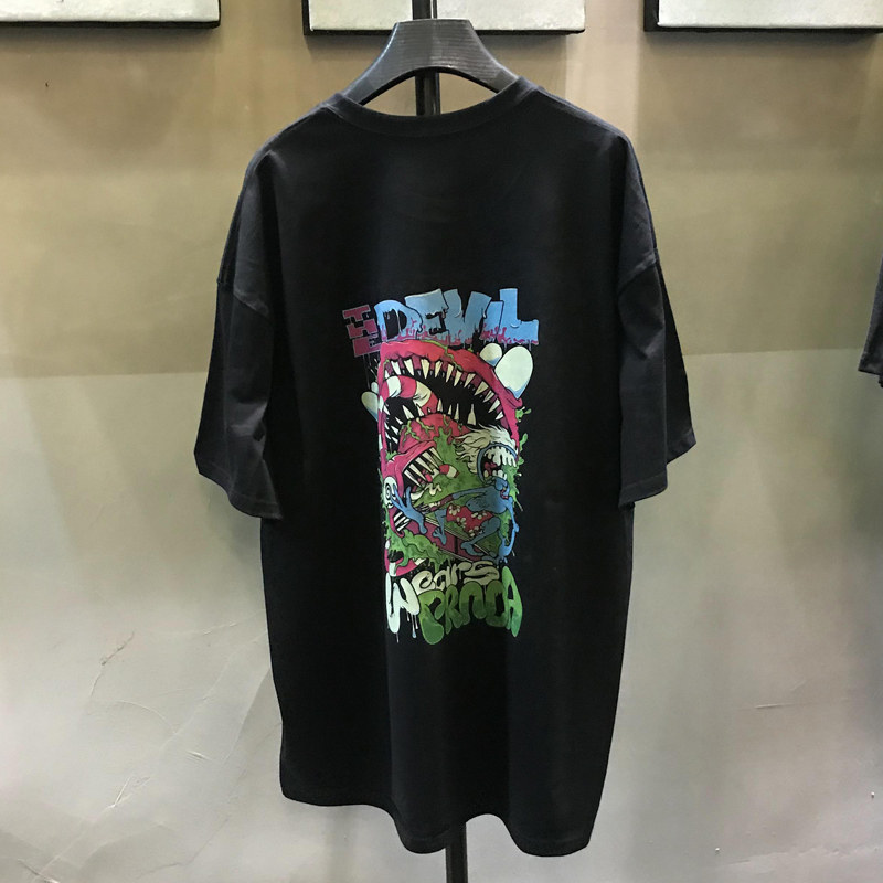 matt gondek卡通解构主义t恤落肩袖潮流插画个性印花半袖男女同款